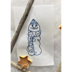 Stickdatei - Schneemann Alphabet Buchstabe I